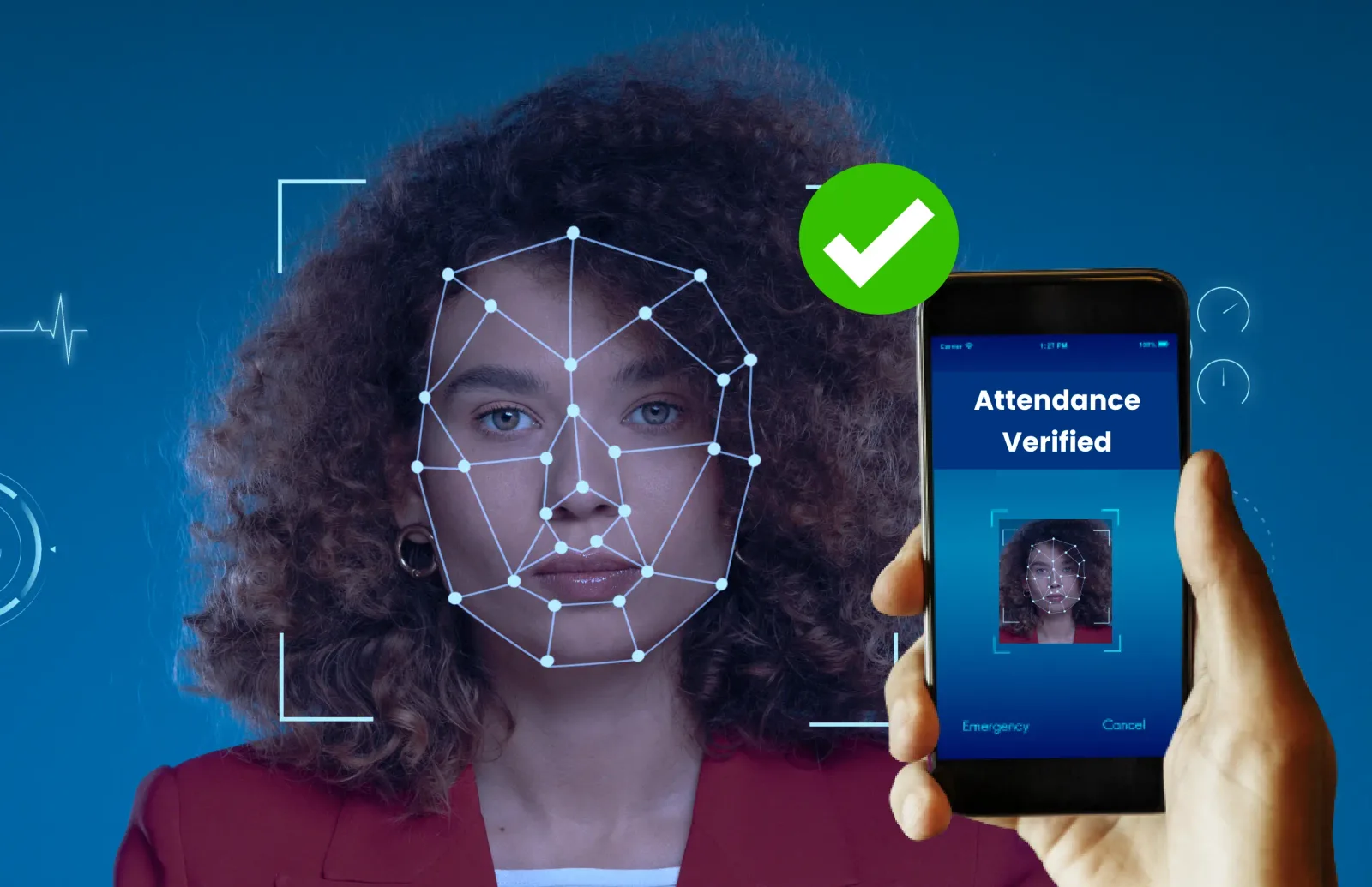 AI facial recognition attendance verification
